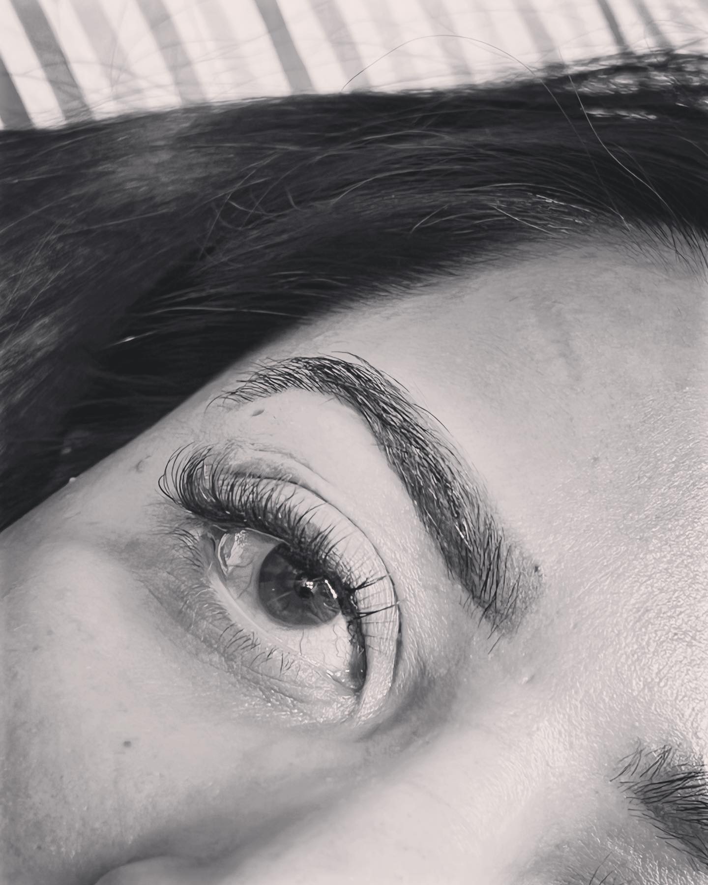 Editorial lashes — Studio close-up